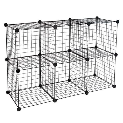 6 inch cube metal box|6 cube organizer black.